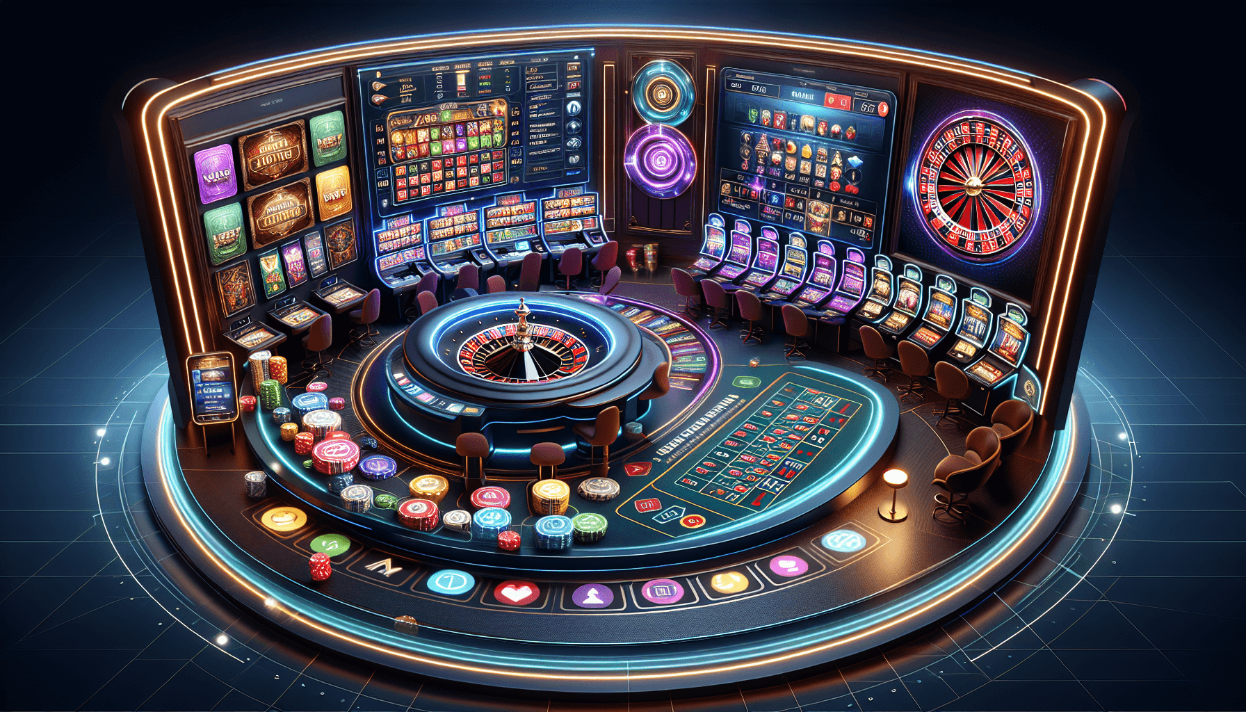 Virtual casino interface