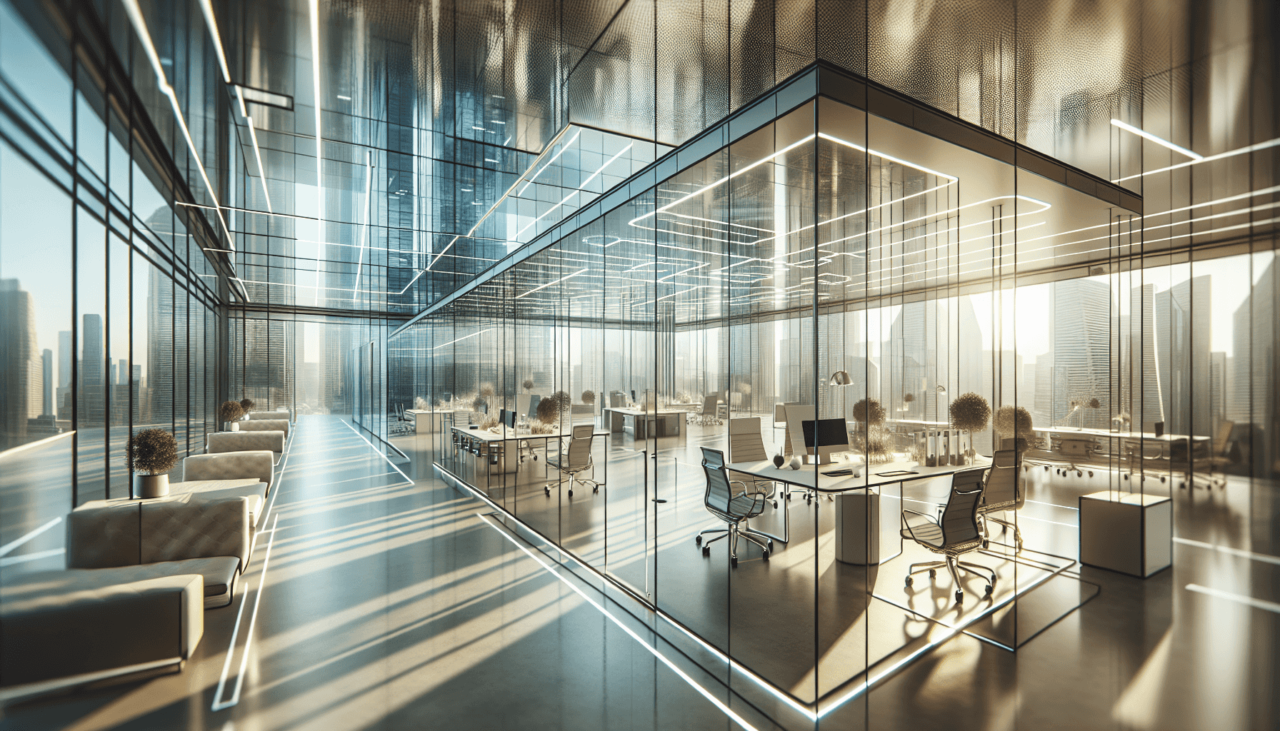 Futuristic office space